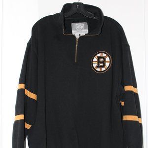 Boston Bruins Old Time Hockey Quarter Zip Sweater XL